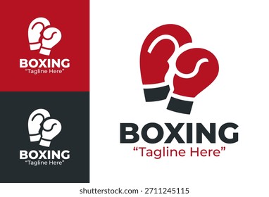 Logotipo de boxe Dynamic Fighter Silhueta