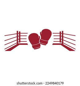 Boxing logo icon design illustration