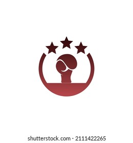 Boxing  logo icon design template illustration vector
