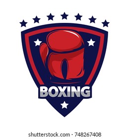 Boxing logo template