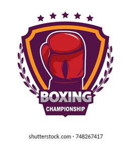 Boxing logo template