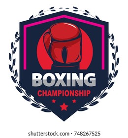 Boxing logo template