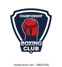 Boxing logo template