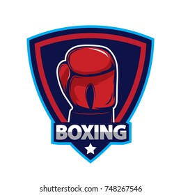 Boxing logo template