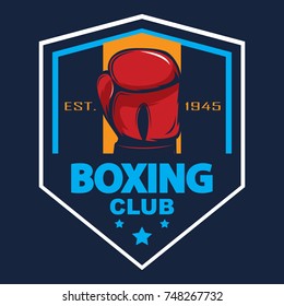 Boxing logo template