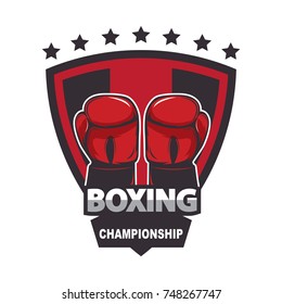 Boxing logo template