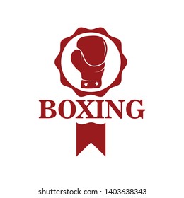 boxing logo vector icon illustration template