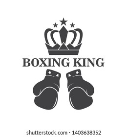 boxing logo vector icon illustration template