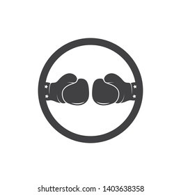 boxing logo vector icon illustration template
