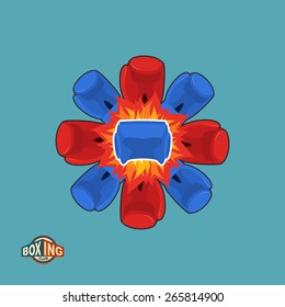 boxing logo. Vector illustration