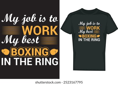 Boxing, Martial T shirt Design