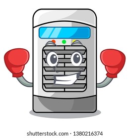 Boxing mascot air cooler mounted on wall