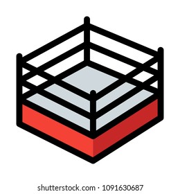 Boxing Match Ring