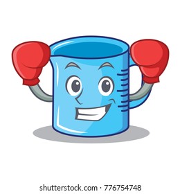 Boxing measuring cup character cartoon