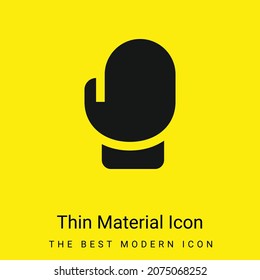 Boxing minimal bright yellow material icon