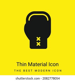 Boxing minimal bright yellow material icon