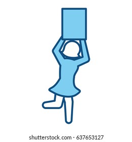 Boxing model pictogram