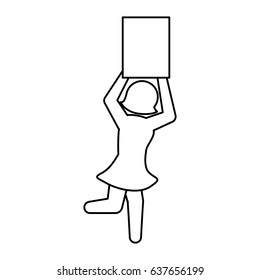 Boxing model pictogram
