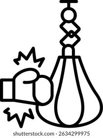 Boxeo Nuevo Vector de diseño de iconos creativos