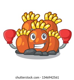 Boxing orange coral reef toys shape cartoon