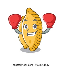 Boxing pastel character cartoon style