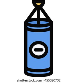 boxing pear outline icon