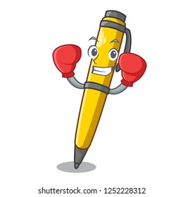 Boxing Pen shape that on a cartoon
