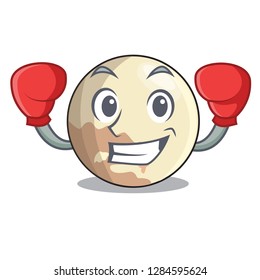 Boxing planet pluto in the cartoon form