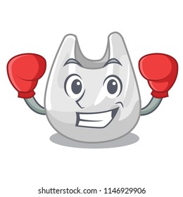 Boxing plastic bag character cartoon