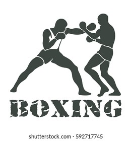 Boxing Players Fighting Sportsman Games