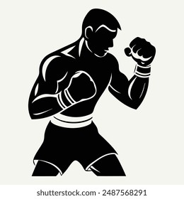 boxing poses vector, comprehensive and precise combat stance designs