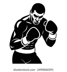 boxing poses vector, comprehensive and precise combat stance designs