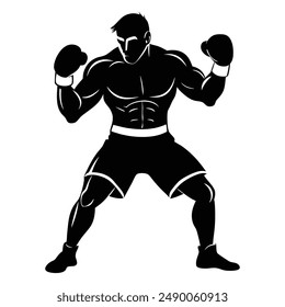 boxing poses vector, comprehensive and precise combat stance designs