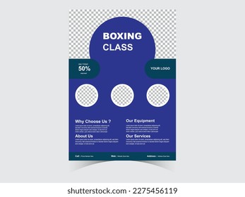 Boxing Posters Flyer - Template Vector Design