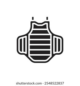 Boxing Protector Filled Icon Vector Illustration