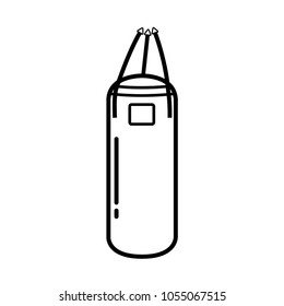 boxing - punch bag icon vector