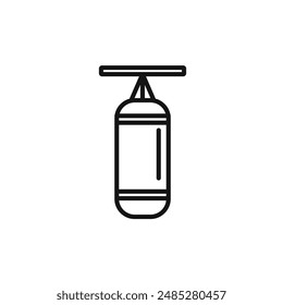 Boxing punch bag icon vector set collection for web