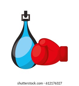 boxing punch isolated icon vector illustration design
