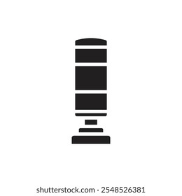 Boxing Punching Bag Filled Icon Vector Illustration
