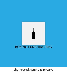 boxing punching bag icon sign signifier vector