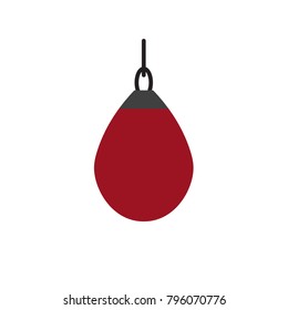 boxing punching bag icon- vector illustration