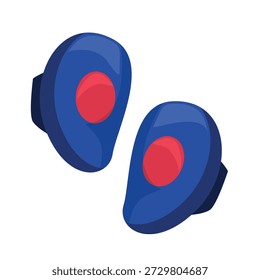 Ilustración de ícono de Vector de guantes de boxeo, Vector de ícono de almohadillas de mano de punzonado, Imagen de Vector de almohadillas de boxeo. Manoplas de enfoque de artes marciales para el boxeo, kickboxing, muaythai, taekwondo, MMA
