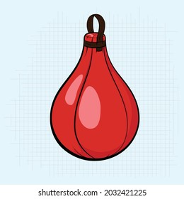 
Boxing punching pad vector illustration