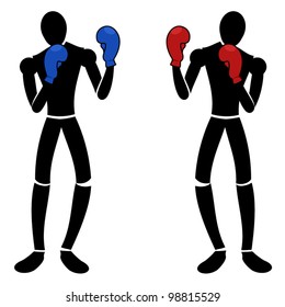 Boxing puppets