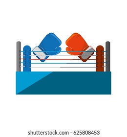 Boxing quadrilateral isolated icon