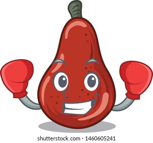 Boxing red pears in the character shape