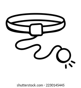 A boxing reflex ball tool doodle icon