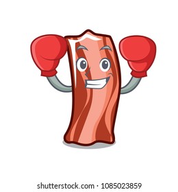 Boxing ribs character cartoon style