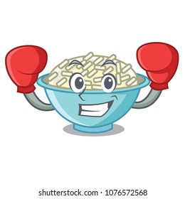 Boxing rice bowl character cartoon