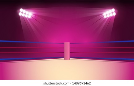 pink boxing ring